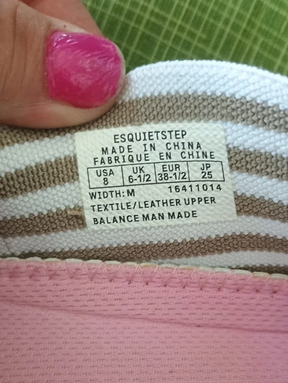 Striped Pink Slip-On Women’s Sneakers